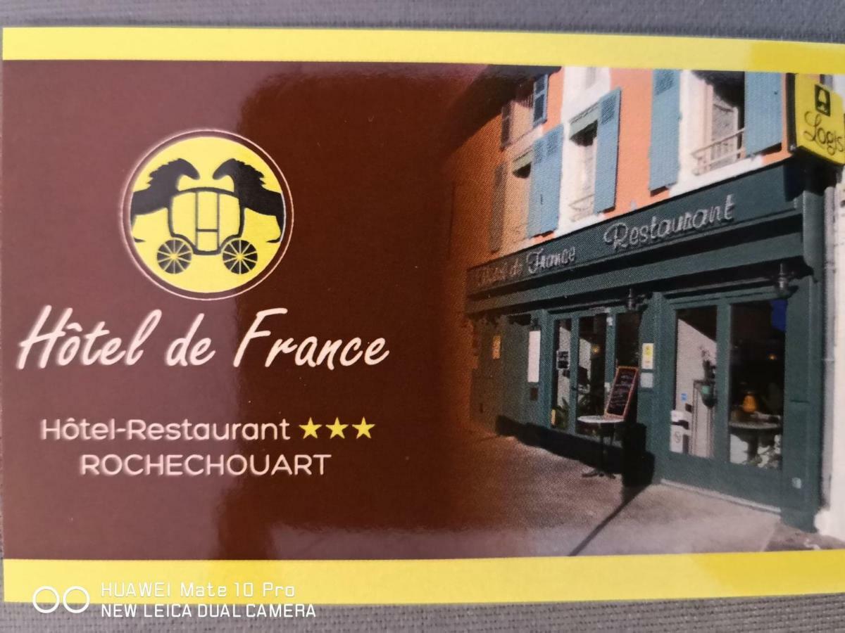 Logis Hotel De France Rochechouart Exterior photo